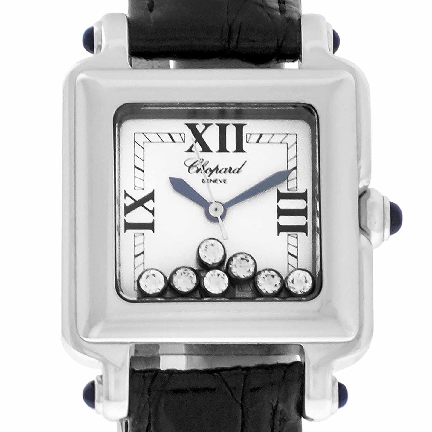 Women's S/S Chopard Happy Sport 7-Floating Diam., Square, Ref. 27/8325-23
