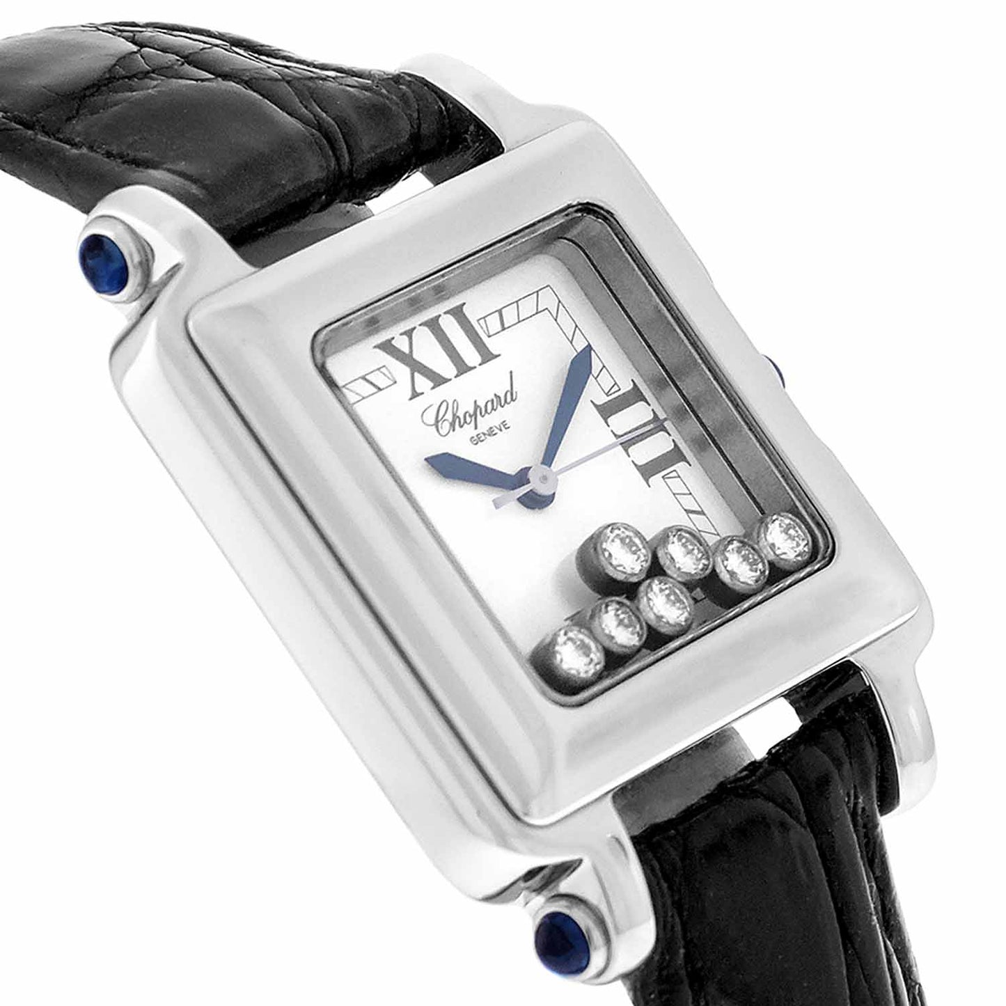 Women's S/S Chopard Happy Sport 7-Floating Diam., Square, Ref. 27/8325-23
