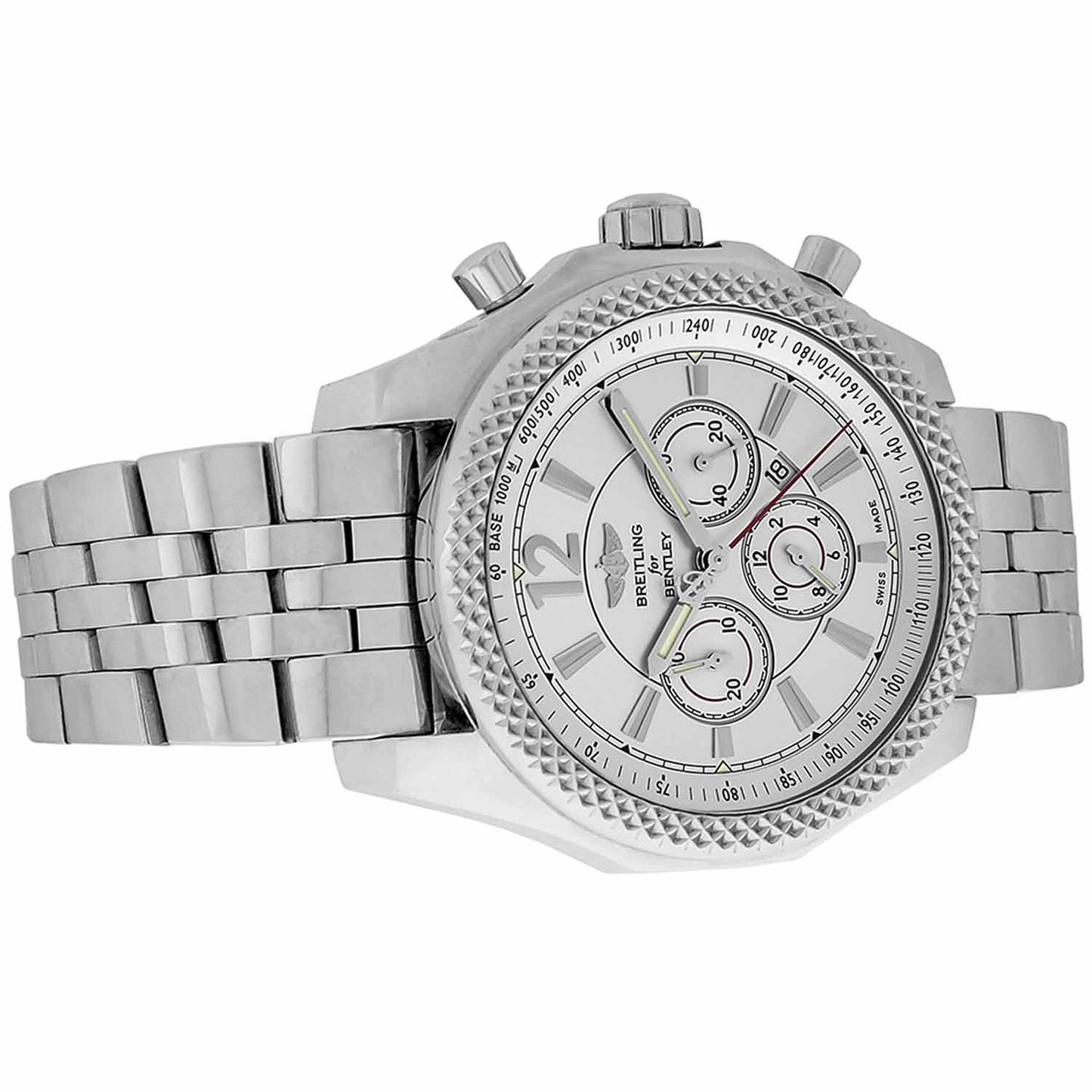 Men's Stainless steel Breitling Bentley Barnato 42, Chronograph, Ref. A41390