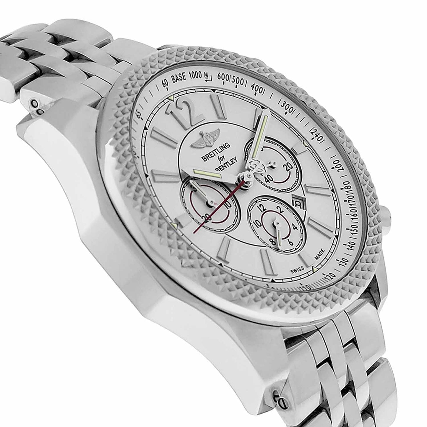 Men's Stainless steel Breitling Bentley Barnato 42, Chronograph, Ref. A41390