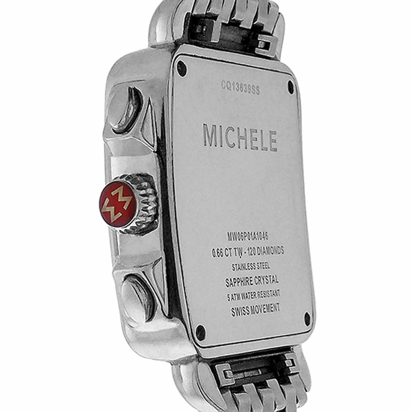 Women's Stainless Steel Michele Diamond Deco Chronograph, Ref. MW06P01A1046