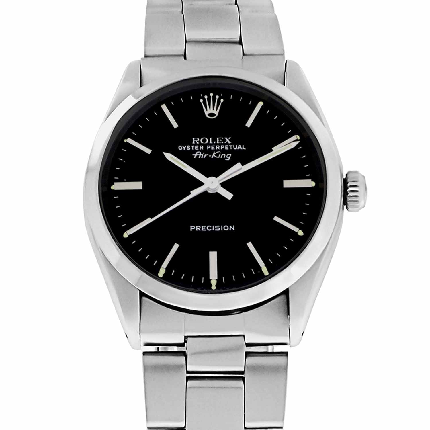 Men's Stainless Steel Rolex Air-King, Precision, Ref. 5500