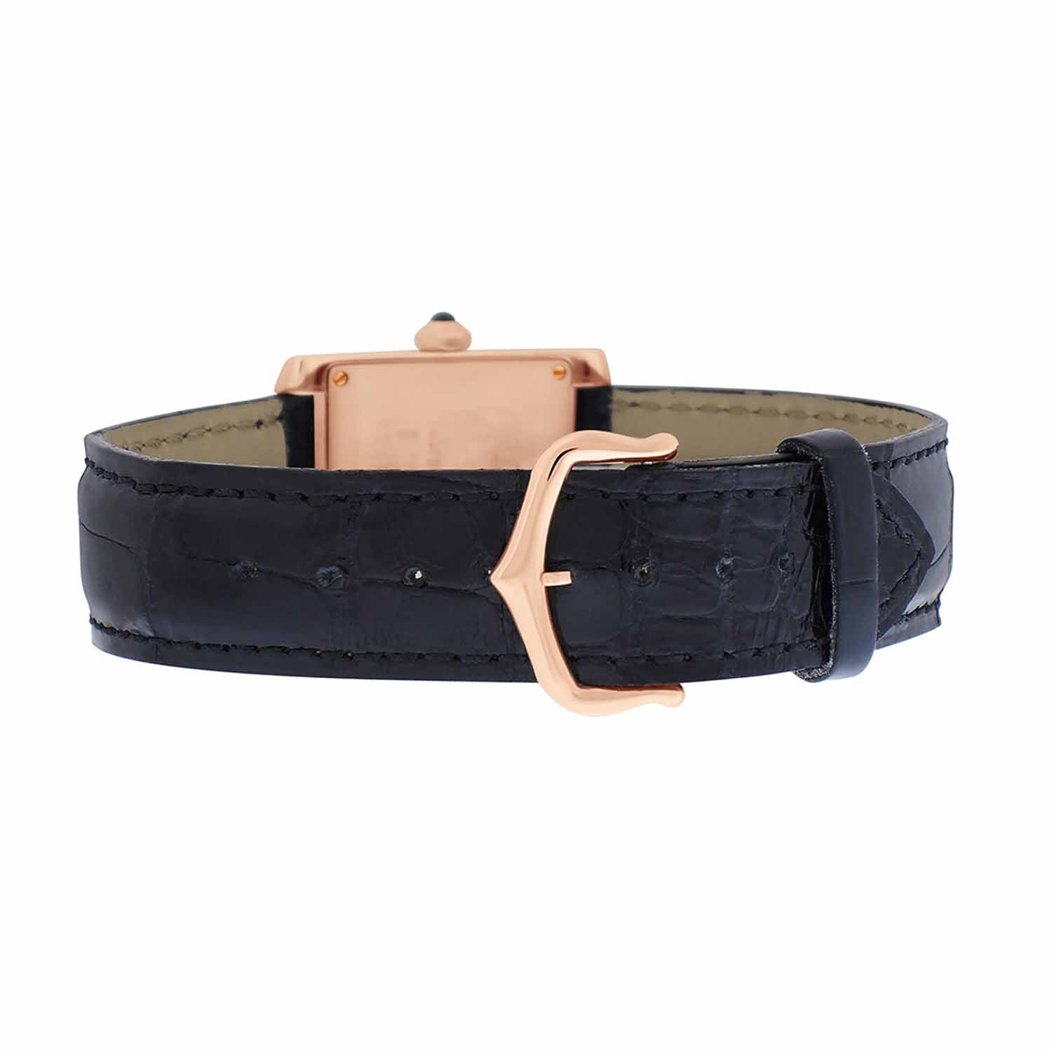Midsize 18k Rose Gold Cartier Tank Francaise, Date, Strap, Ref. 2466