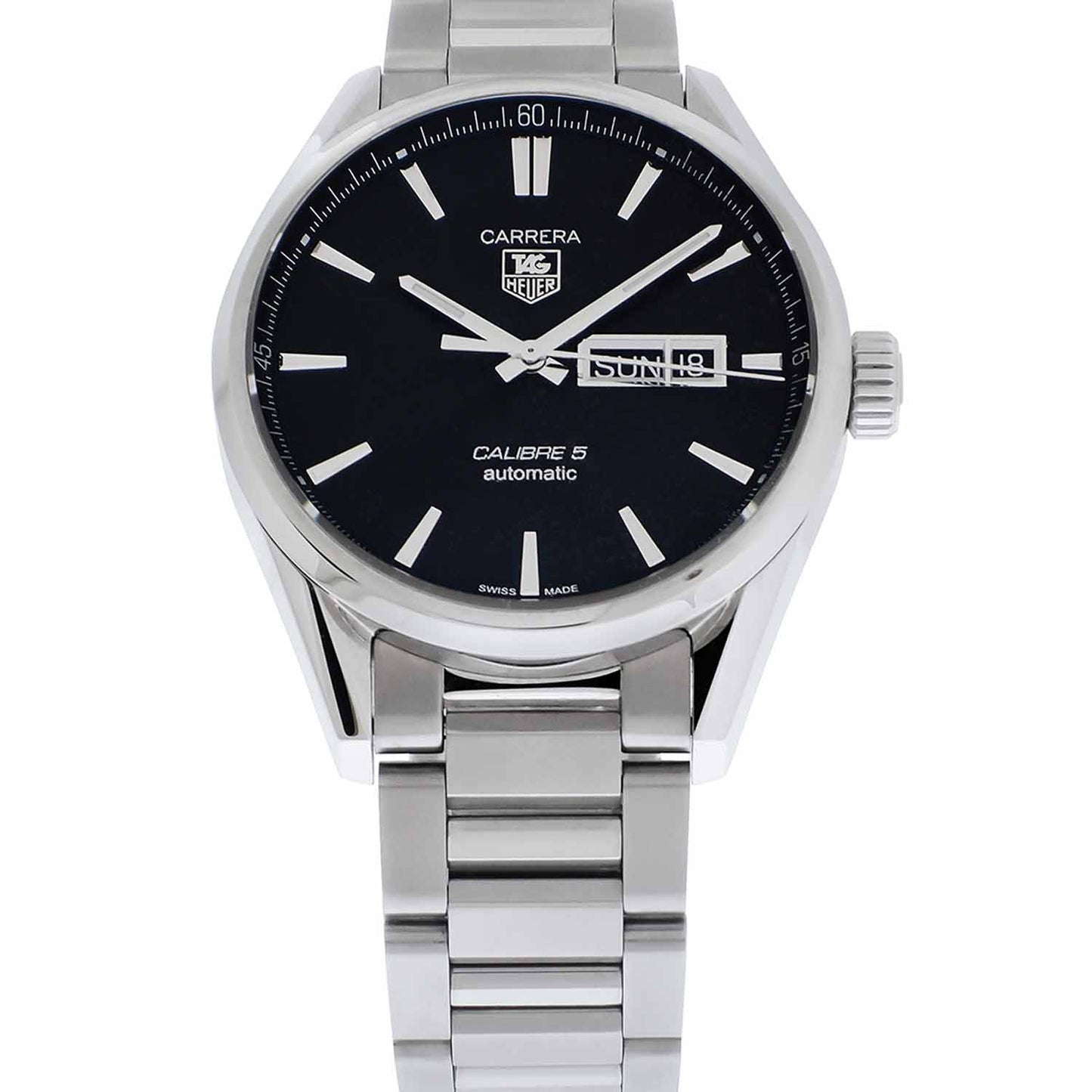 Men's S/S Tag Heuer Carrera Calibre 5 Auto., WAR201A-1