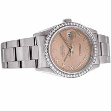 Load image into Gallery viewer, Men&#39;s Stainless Steel Rolex Datejust with Custom Diamond Bezel Ref. 16234
