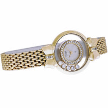 Load image into Gallery viewer, Women&#39;s 18k Chopard Happy Diamond Bracelet Watch, 5 Floating Diams. Ref. 4097
