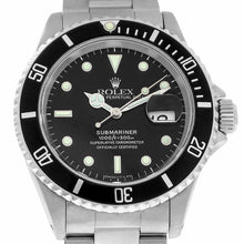 Load image into Gallery viewer, Men&#39;s Stainless Steel Rolex Submariner Date, Ref. 16610
