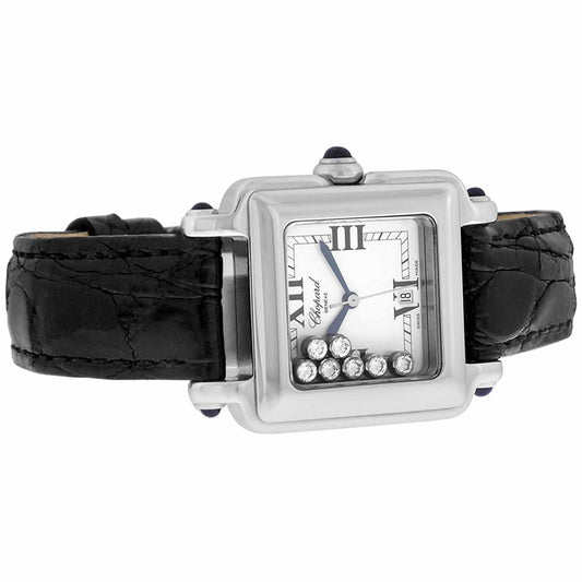 Women's S/S Chopard Happy Sport 7-Floating Diam., Square, Ref. 27/8325-23