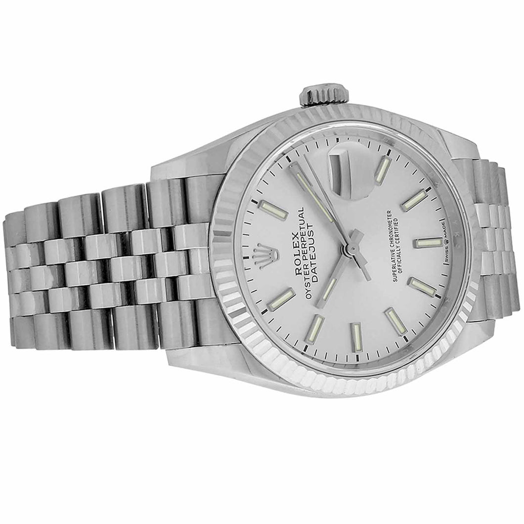 Men's Stainless Steel Rolex Datejust 36mm Silver Dial Ref. 126234