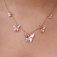 Load image into Gallery viewer, Five Butterfly Necklace
