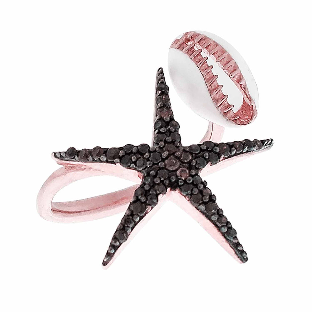 Shell & Starfish Ring