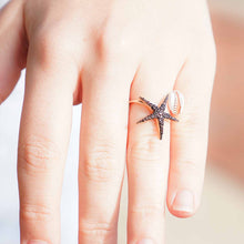 Load image into Gallery viewer, Shell &amp; Starfish Ring
